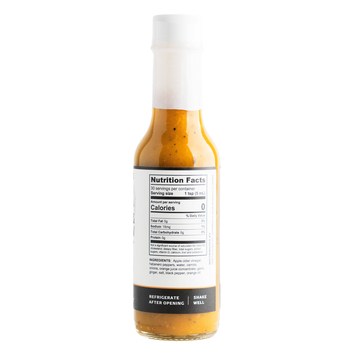 Habanero, Orange, Ginger Hot Sauce